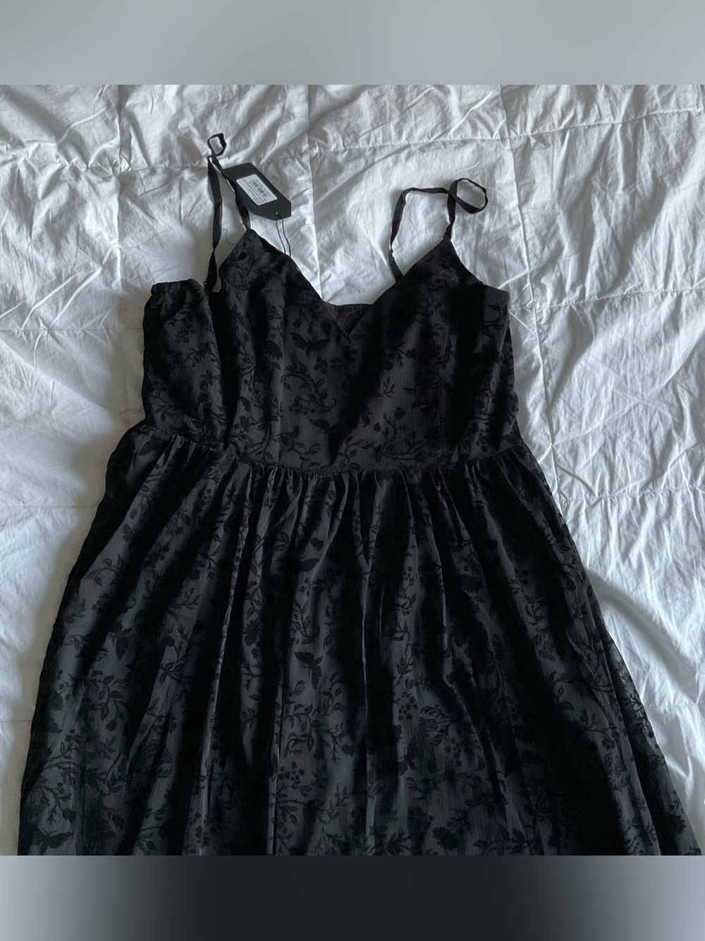 Disturbia Flocked Chiffon Maxi Cami Dress